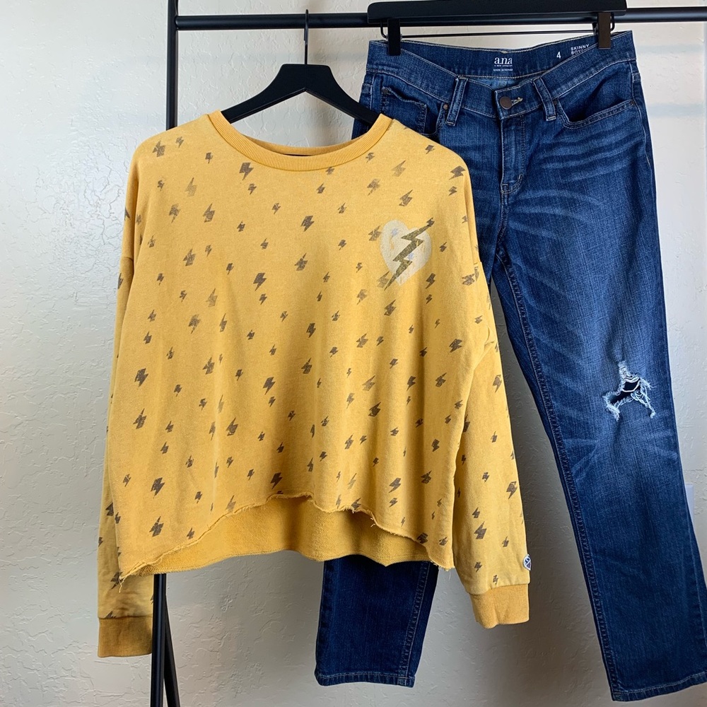 Target Junk Food Yellow Pullover Large